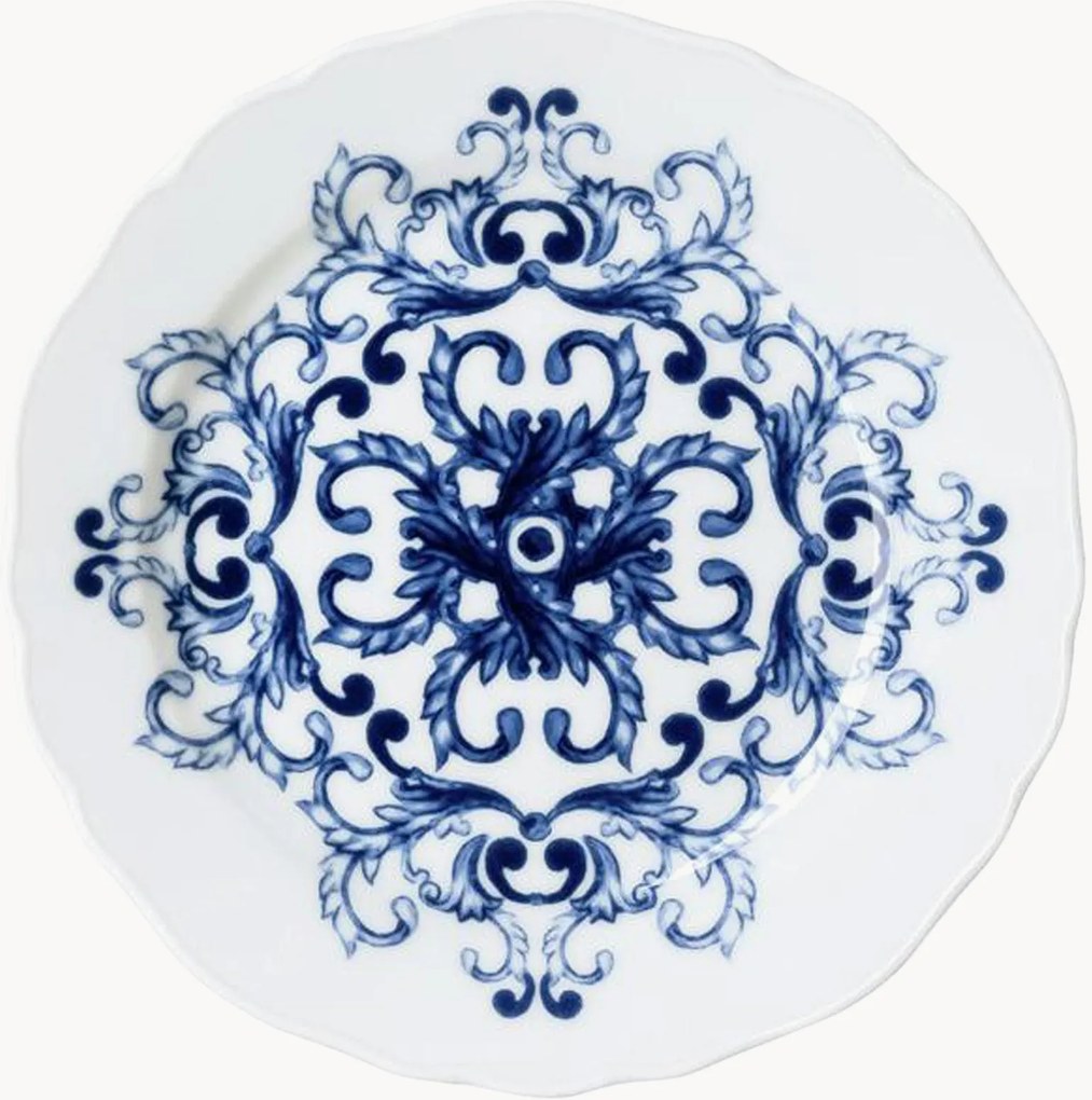 Pratos de bolo em porcelana True Blue, conjunto de 6