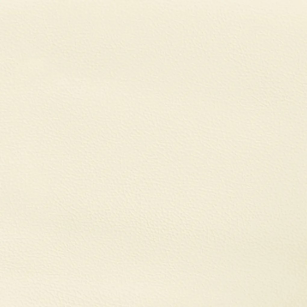 Cabeceira de couro artificial tecido 80x5x78/88 cm creme