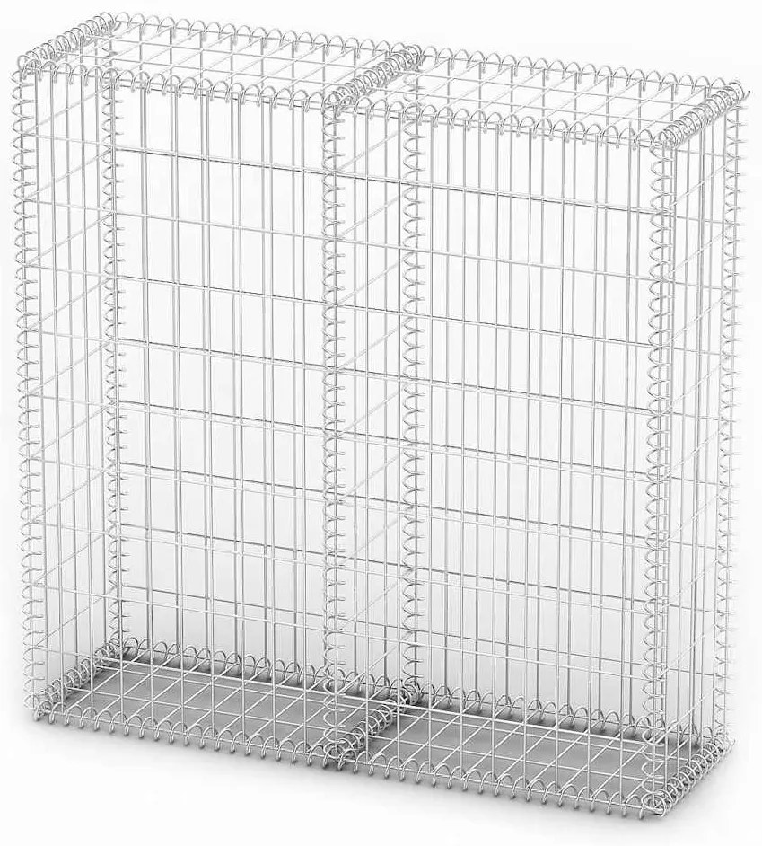Cesto gabião arame galvanizado 100 x 100 x 30 cm