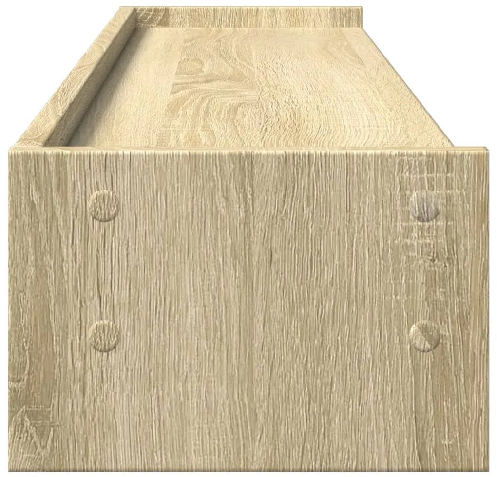 Suporte monitor 100x24x16 cm derivados madeira carvalho sonoma