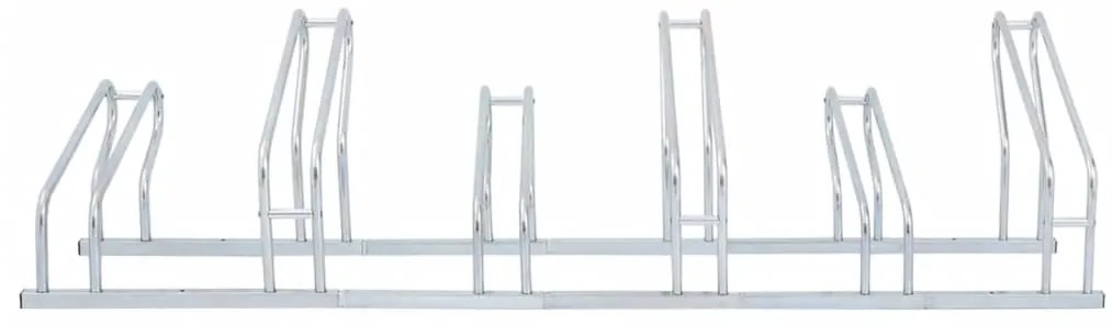Suporte independente para 6 bicicletas aço galvanizado