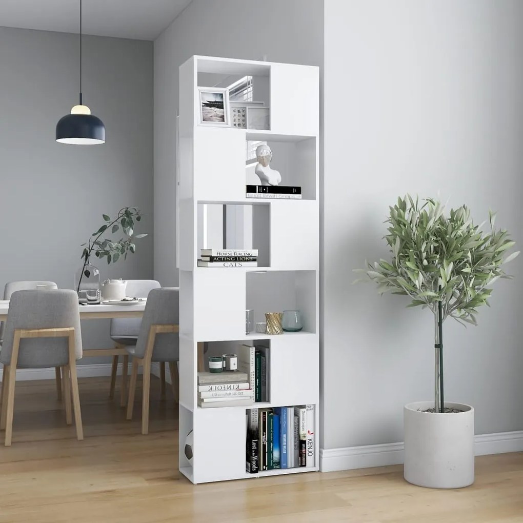 809098 vidaXL Estante/divisória 60x24x186 cm branco