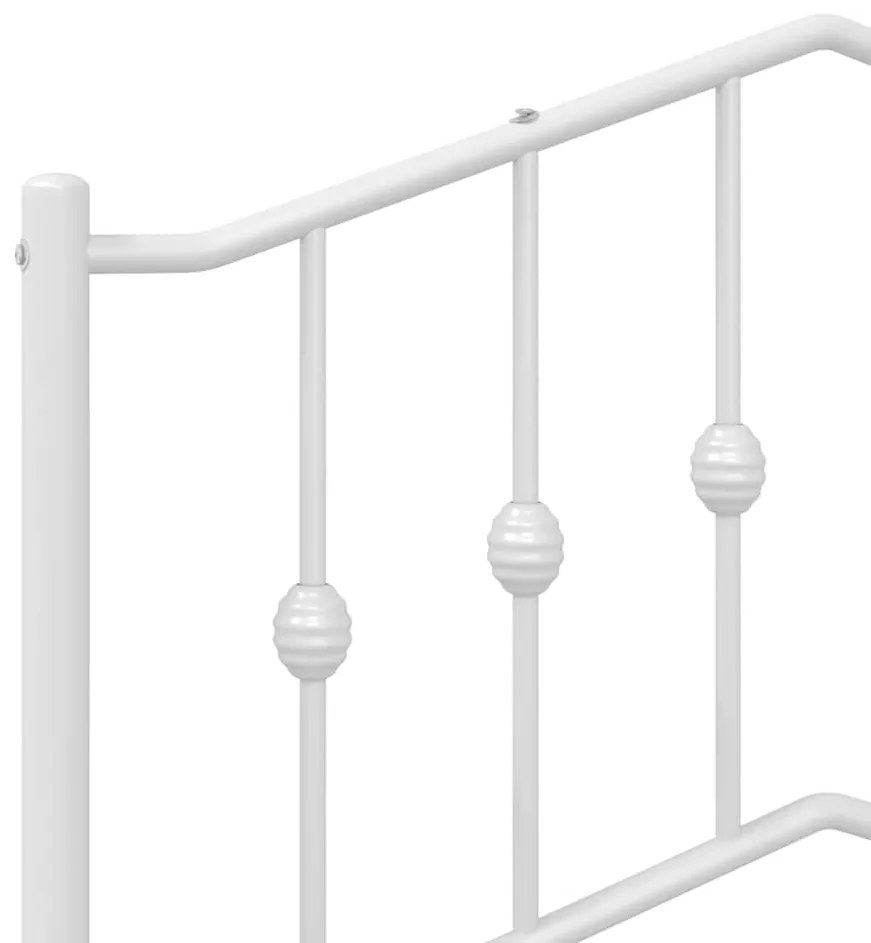 Cabeceira de cama 193 cm metal branco