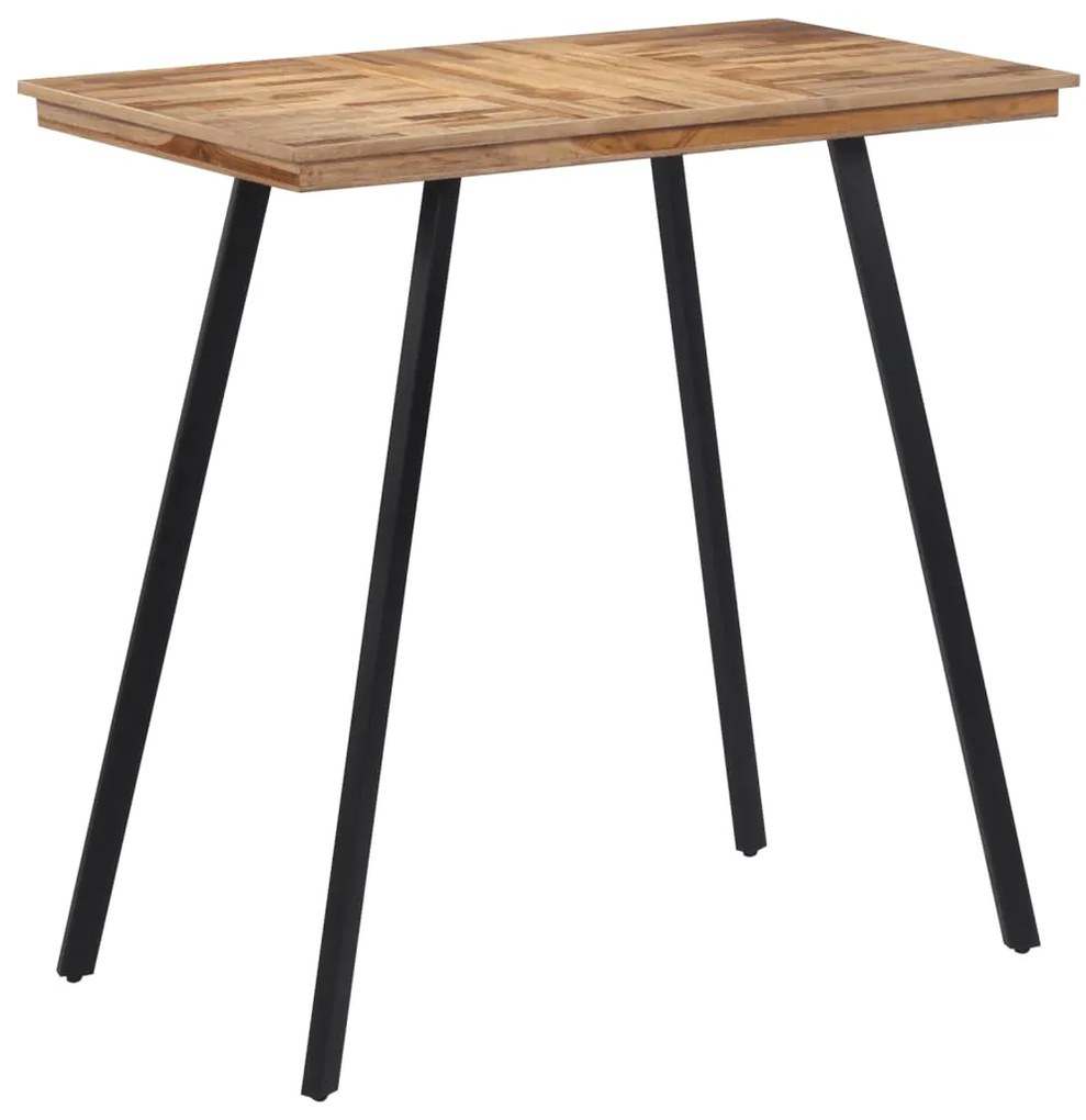 vidaXL Mesa de bar 110x55x105 cm madeira de teca maciça