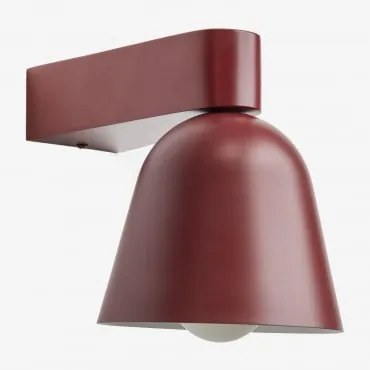 Aplique De Parede Para Casa De Banho Em Ferro Briavel Vinho Tinto - Sklum