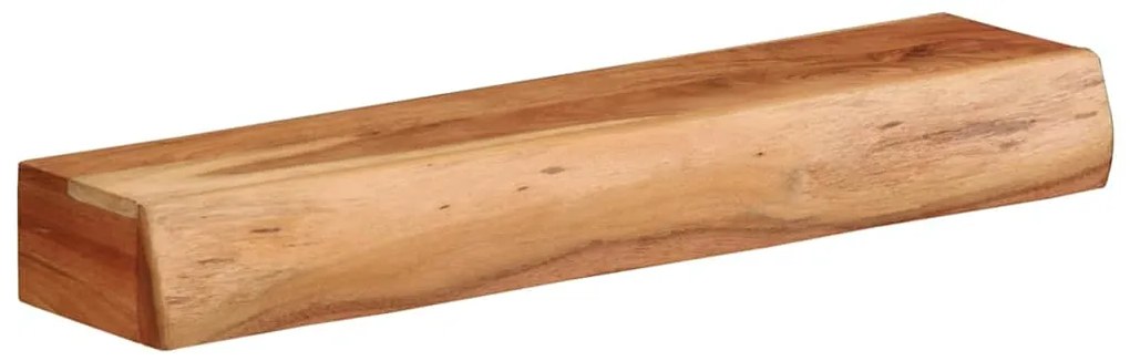 Prateleiras parede 2 pcs 60x17x8 cm madeira de acácia maciça