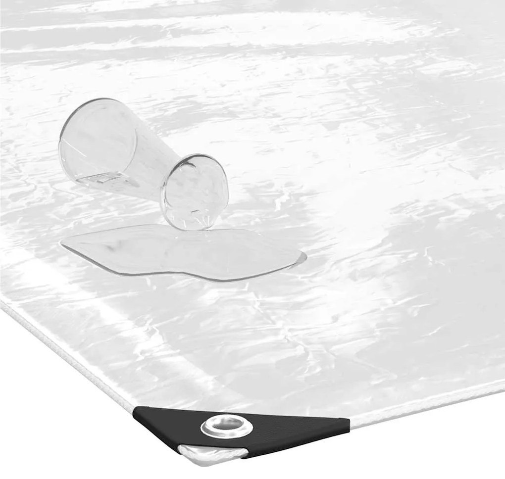 Encerado transparente com ilhós 2x3 m PVC
