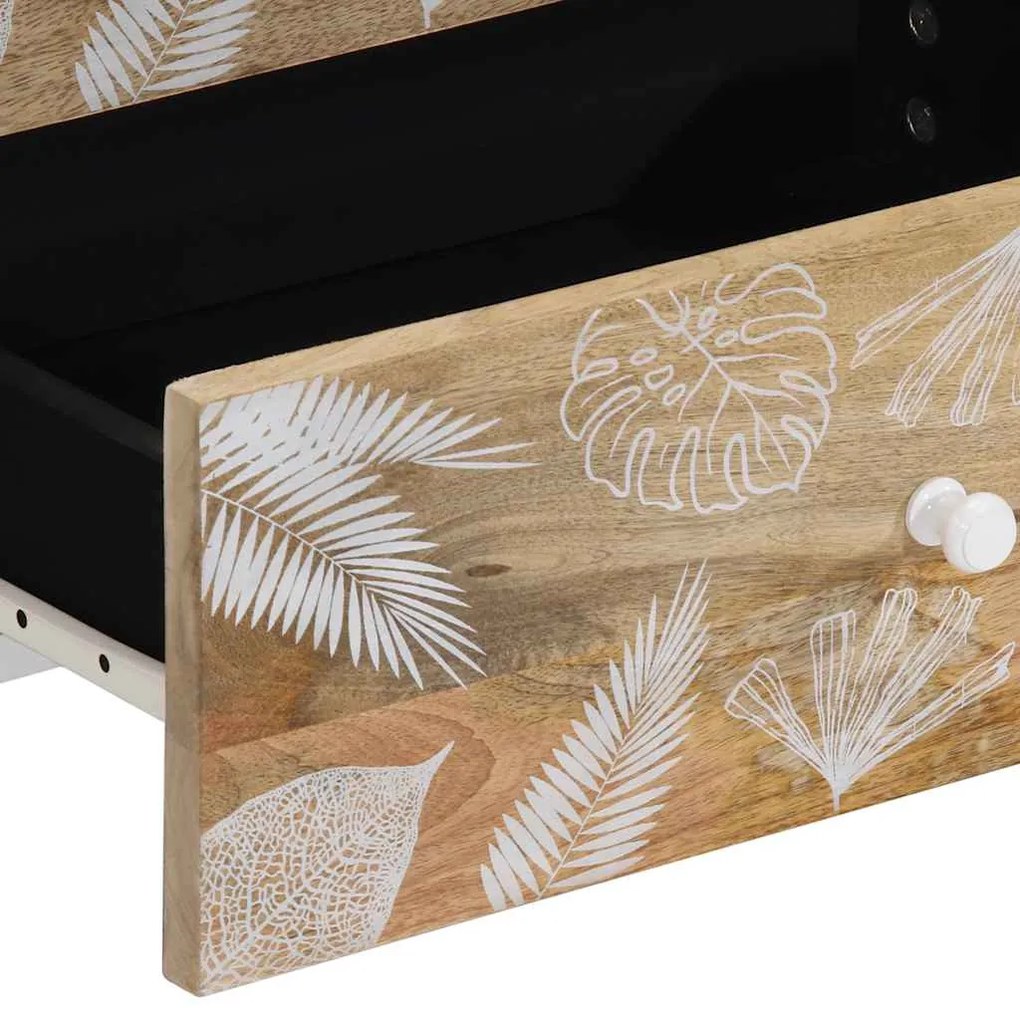 Mesa de cabeceira 50x33x60 cm madeira de mangueira maciça