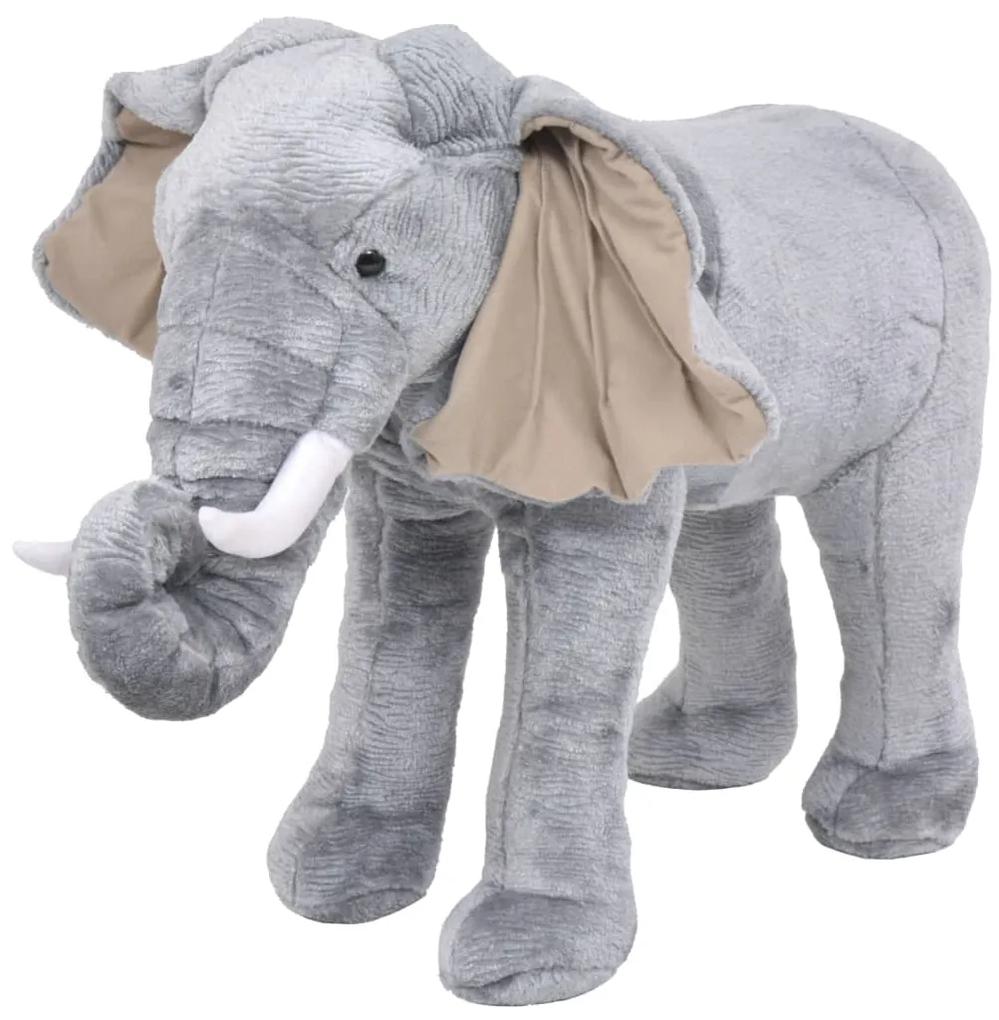 Elefante de montar em peluche cinzento XXL