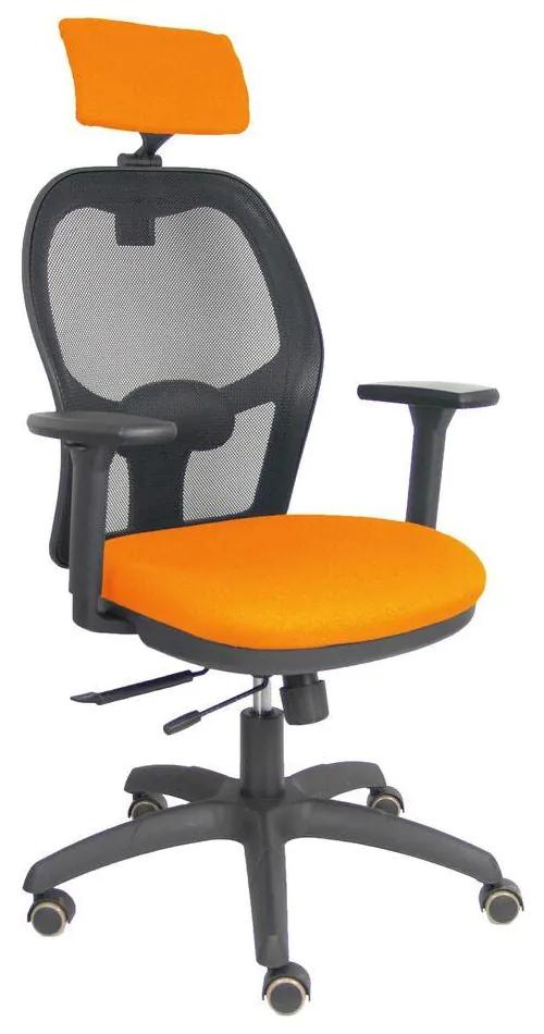 Cadeira de escritório com apoio para a cabeça P&amp;C B3DRPCR Laranja