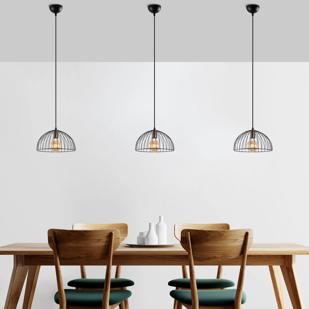 Candeeiro Telkure – Preto Antique – 31 x 31 x 105 cm