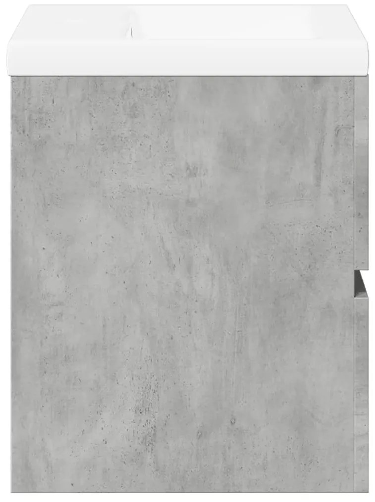 2 pcs conj. móveis casa banho derivados madeira cinza cimento