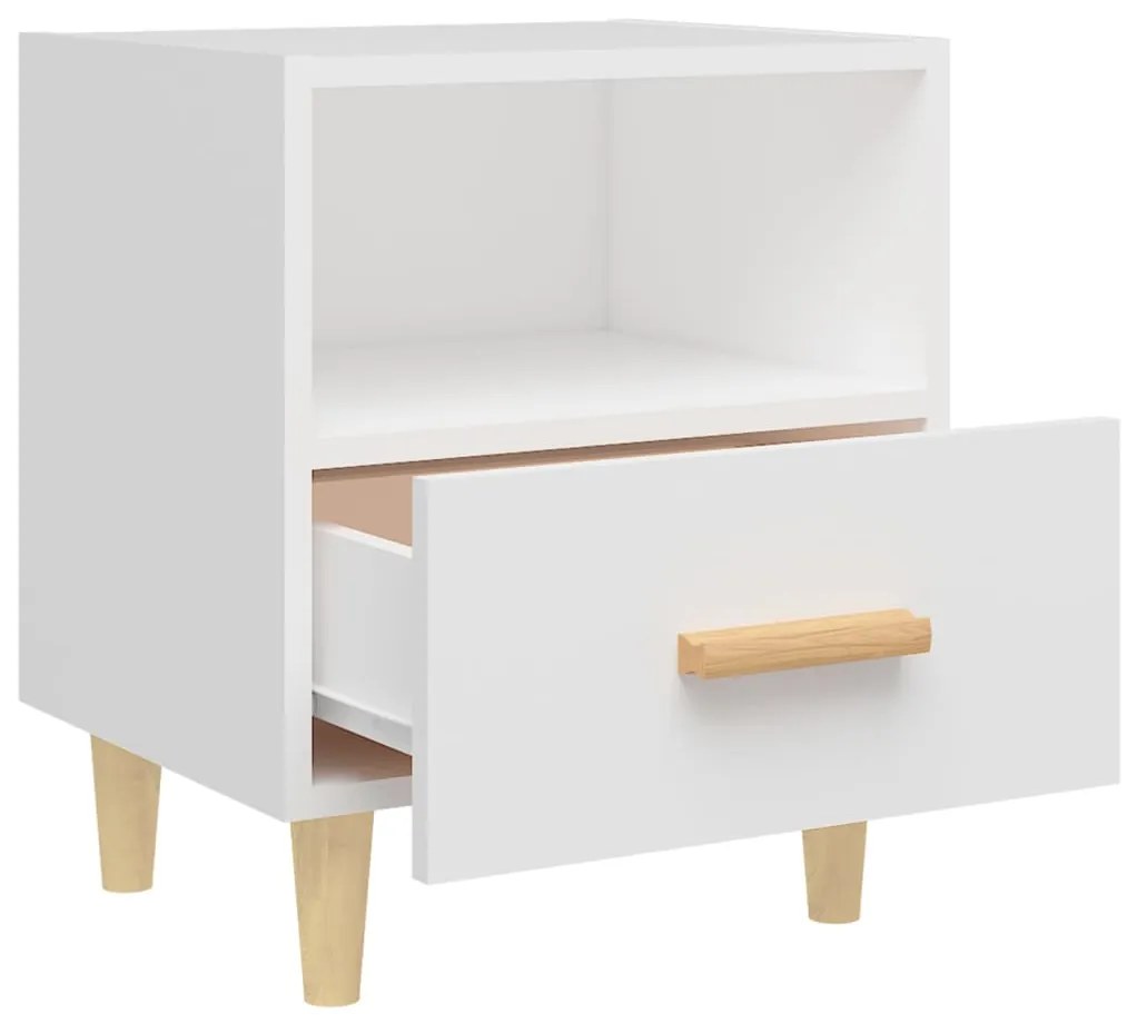 Mesas de cabeceira 2 pcs 40x35x47 cm branco