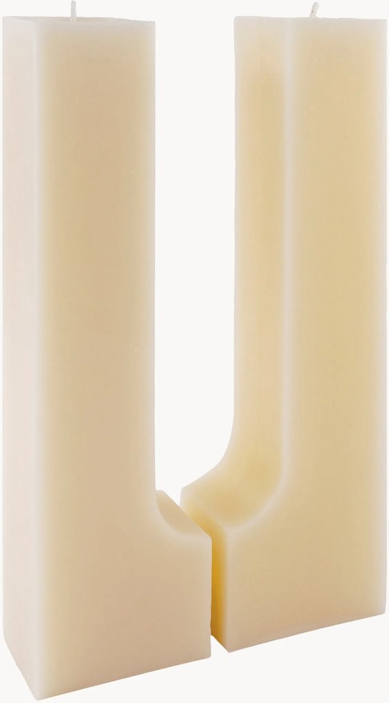 Velas artesanais Marta, conjunto de 2