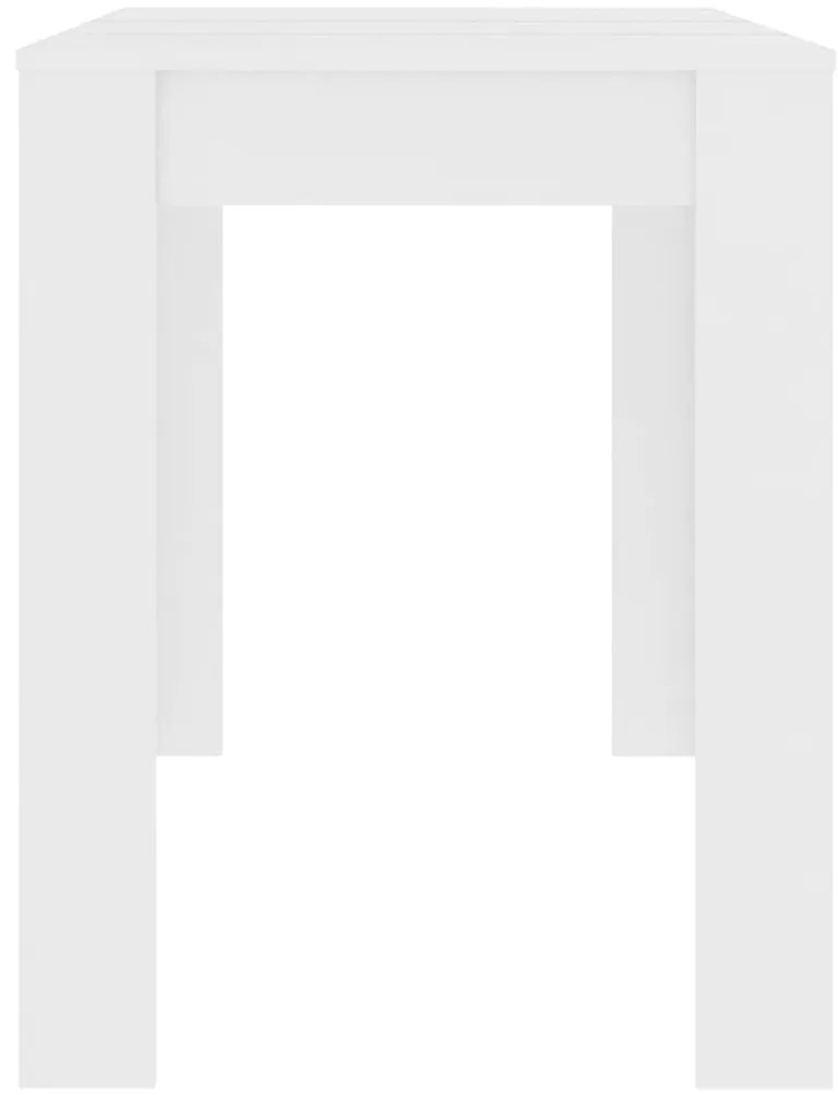 Mesa de jantar 120x60x76 cm derivados de madeira branco