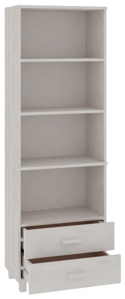 Aparador alto HAMAR 60x35x180 cm pinho maciço branco