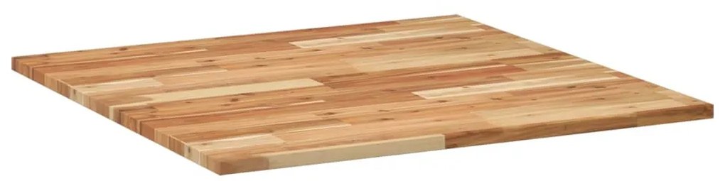 Tampo de mesa quadrado 80x80x2 cm madeira de acácia maciça