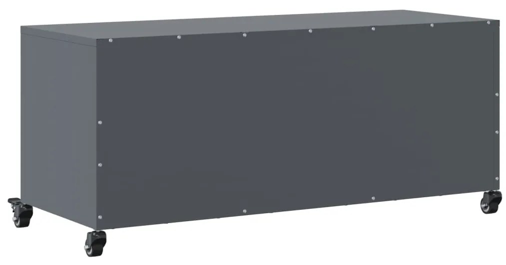 Móvel de TV 100,5x39x43,5 cm aço antracite