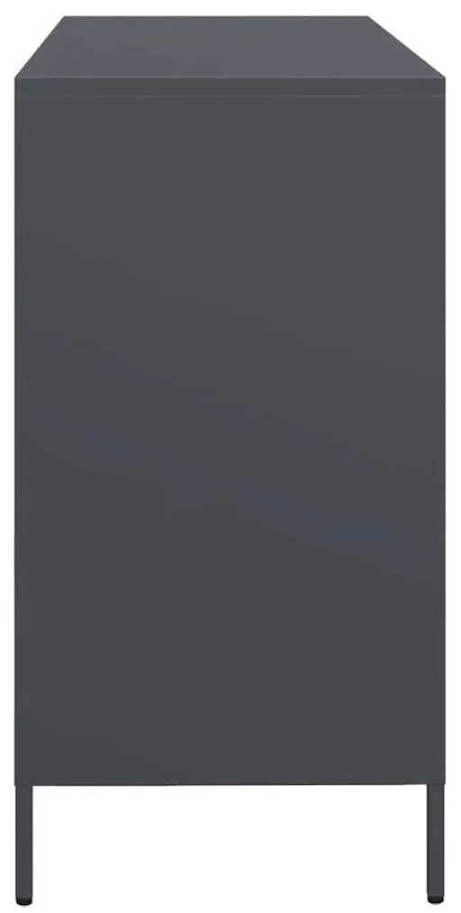 Aparador 135x39x73,5 cm aço laminado a frio antracite