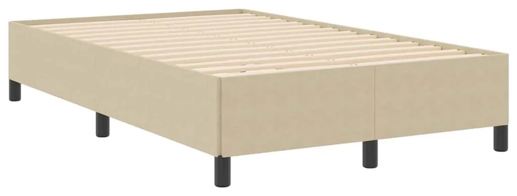Cama vidaXL Verde Claro Cinza 120x200 cm Tecido Canelado