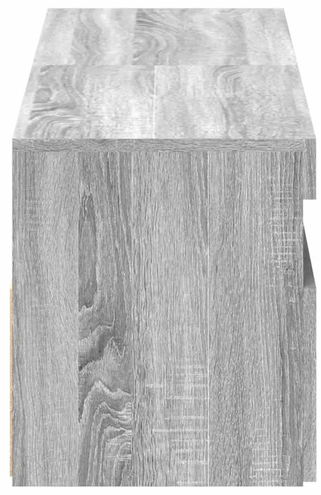 Móveis de TV com luzes LED 2 pcs 60x35x40 cm sonoma cinza