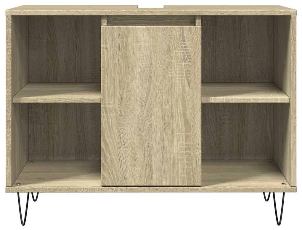Armário p/ casa banho 80x33x60cm deriv. madeira carvalho sonoma