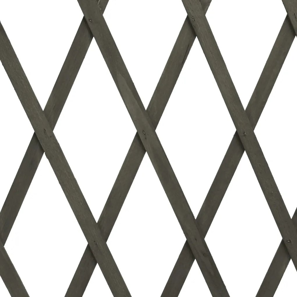 Vedação em treliça para jardim 180x100 cm abeto maciço cinzento