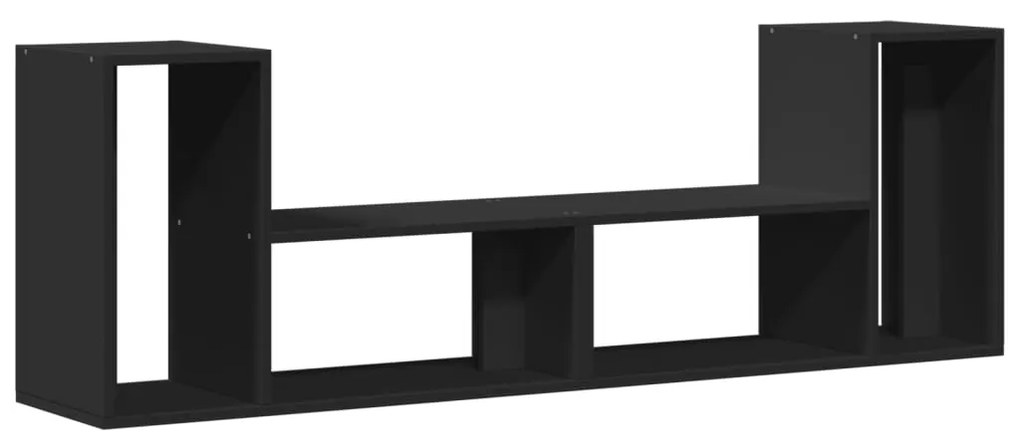 Móveis de TV 2 pcs 75x30x50 cm derivados de madeira preto