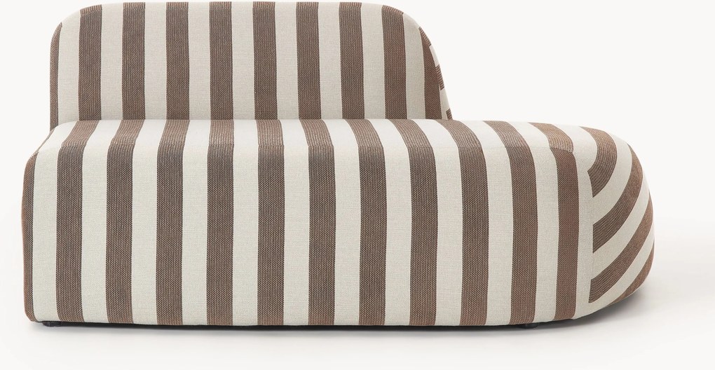Módulo com chaise longue às riscas Wolke