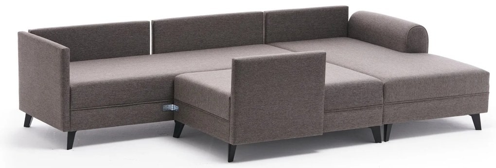 Sofá-Cama de Canto Belen – Castanho – 300x78x202 cm