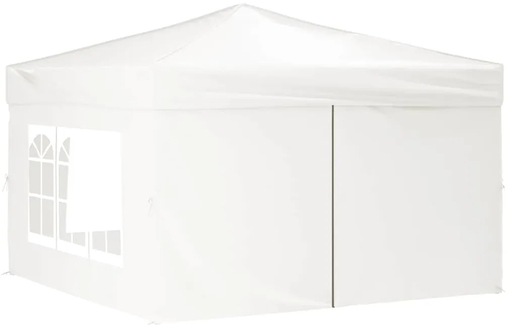 Tenda para festas dobrável com paredes laterais 3x3 m branco
