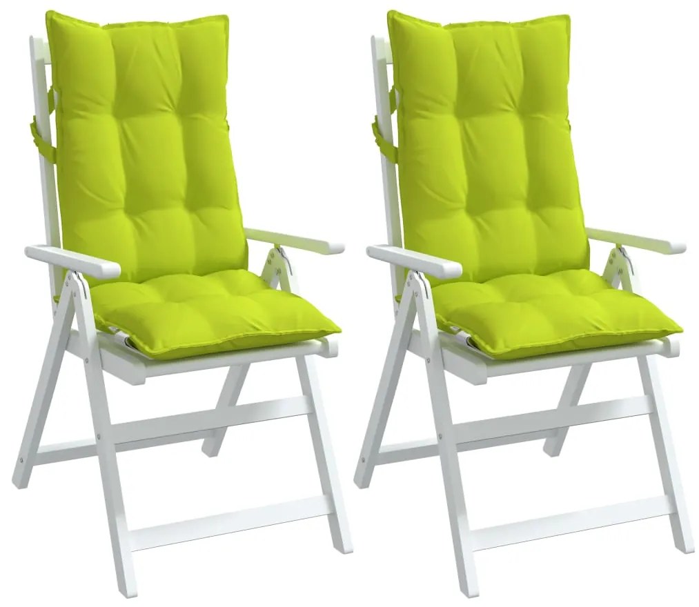 Almofadões p/ cadeira encosto alto 2 pcs oxford verde brilhante