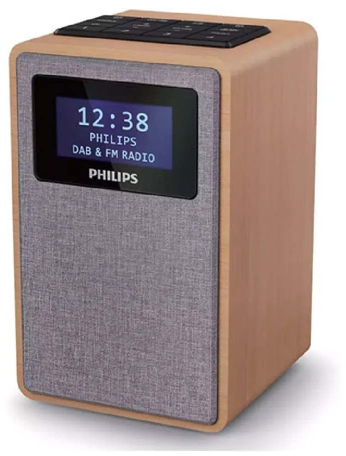 Rádio Despertador Philips Cinzento