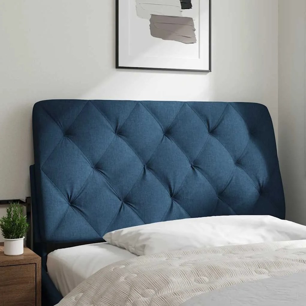 Almofadão de cabeceira 100 cm tecido azul
