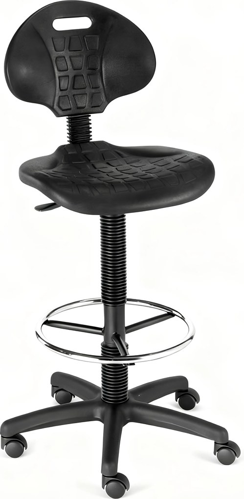 Cadeira Alta de Trabalho Polipropileno C/ Apoio de Pés Peru (Cadeiras de Escritório / Estirador)