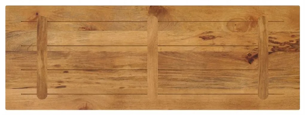 Tampo de mesa retangular 140x50x3,8 cm mangueira maciça
