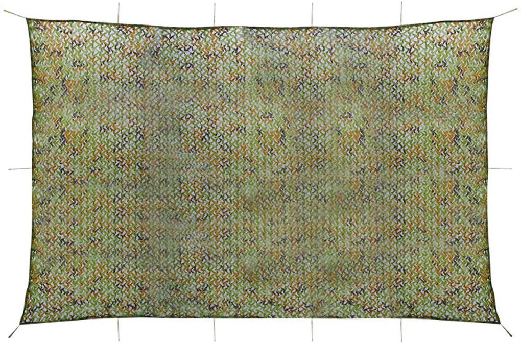 vidaXL Rede de camuflagem com saco de transporte, 4 x 6 m
