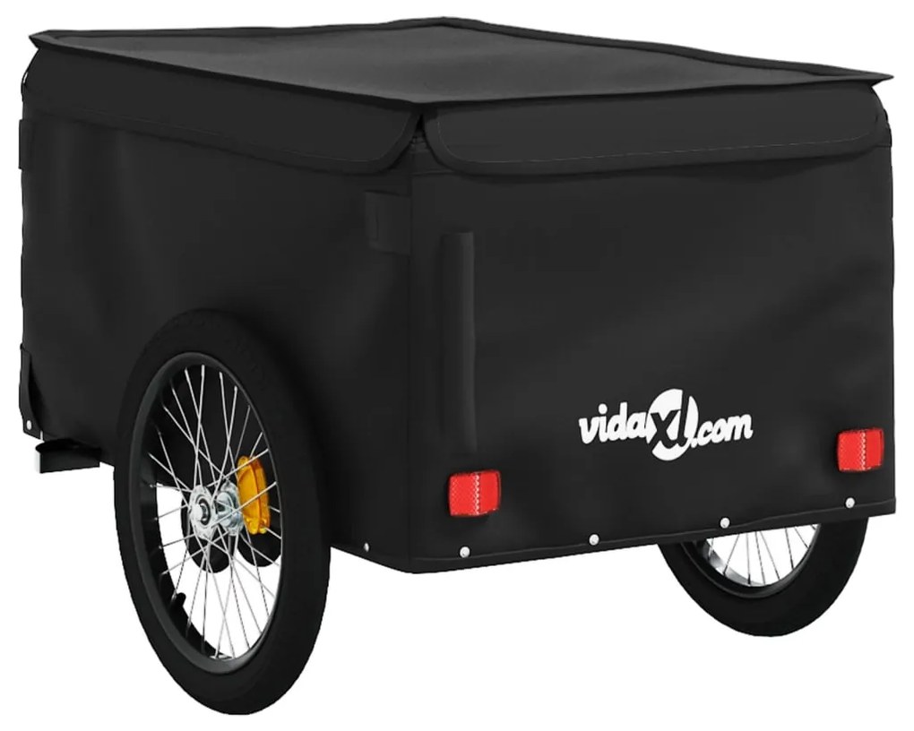 Reboque para bicicleta 45 kg ferro preto