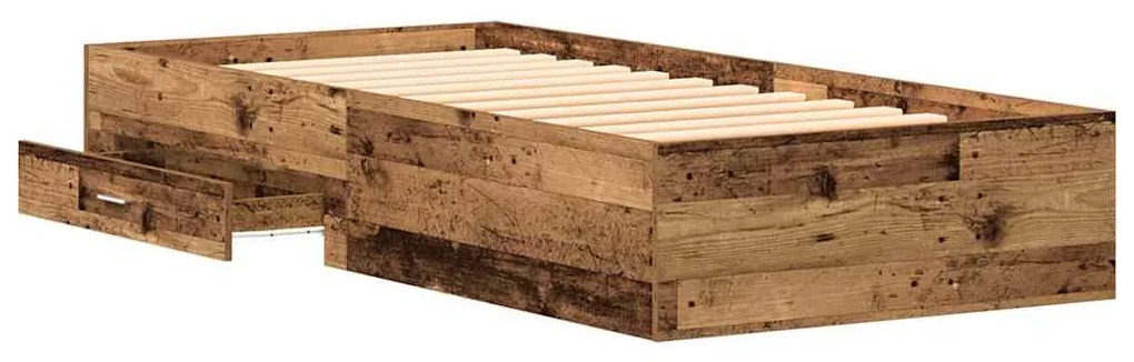 Estrutura de Cama vidaXL Madeira Velha 90x190 cm Madeira Derivada