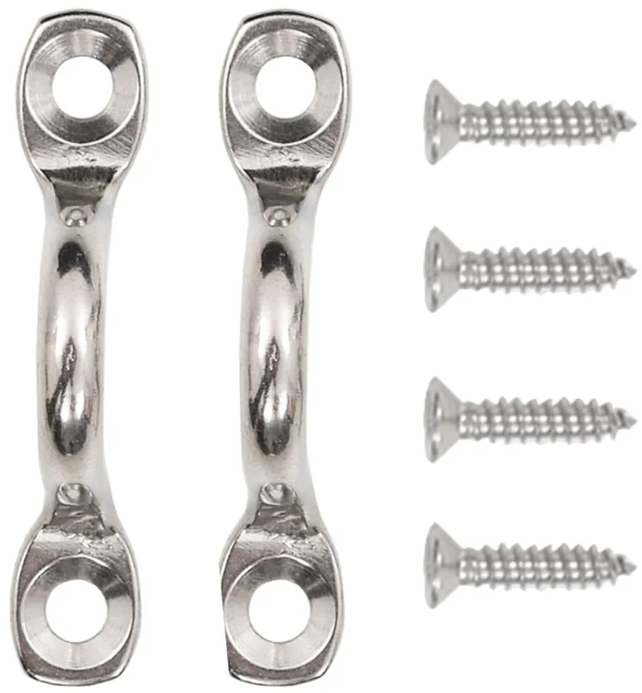 Alças superiores para bimini 2 pcs tecido e aço inoxidável