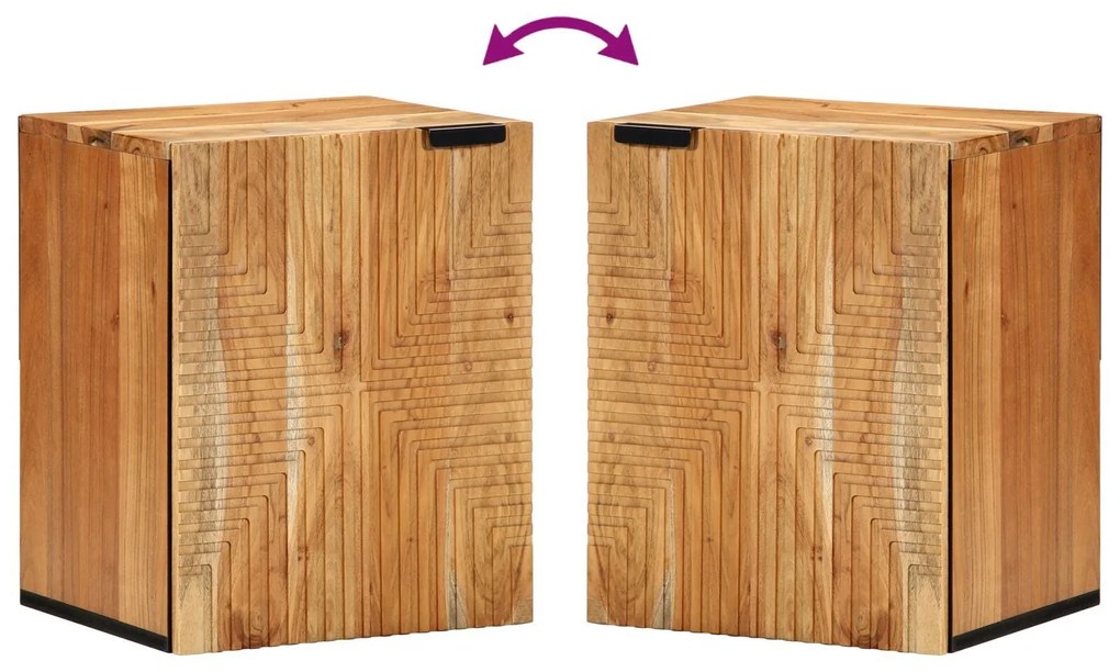 Armário de Banheiro vidaXL Castanho, preto