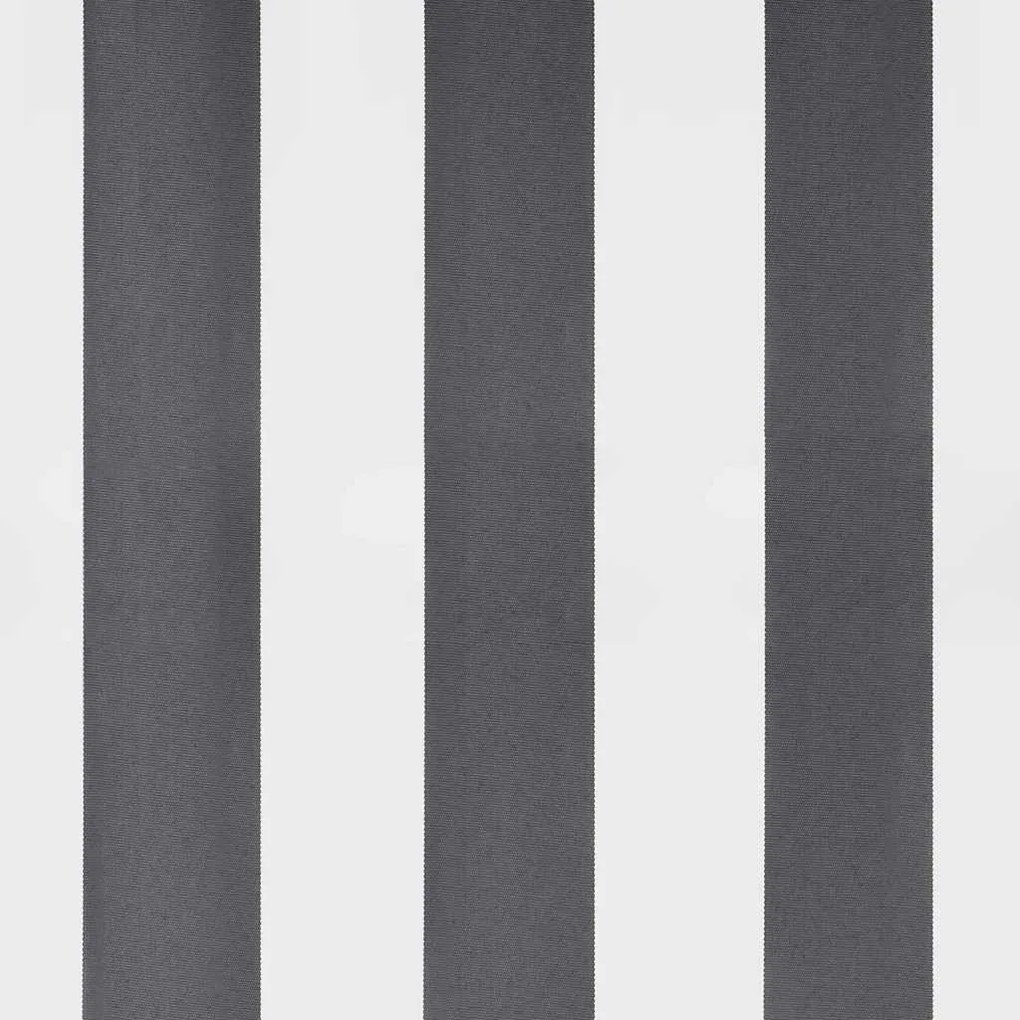 Toldo retrátil 4x3 m tecido e alumínio antracite e branco