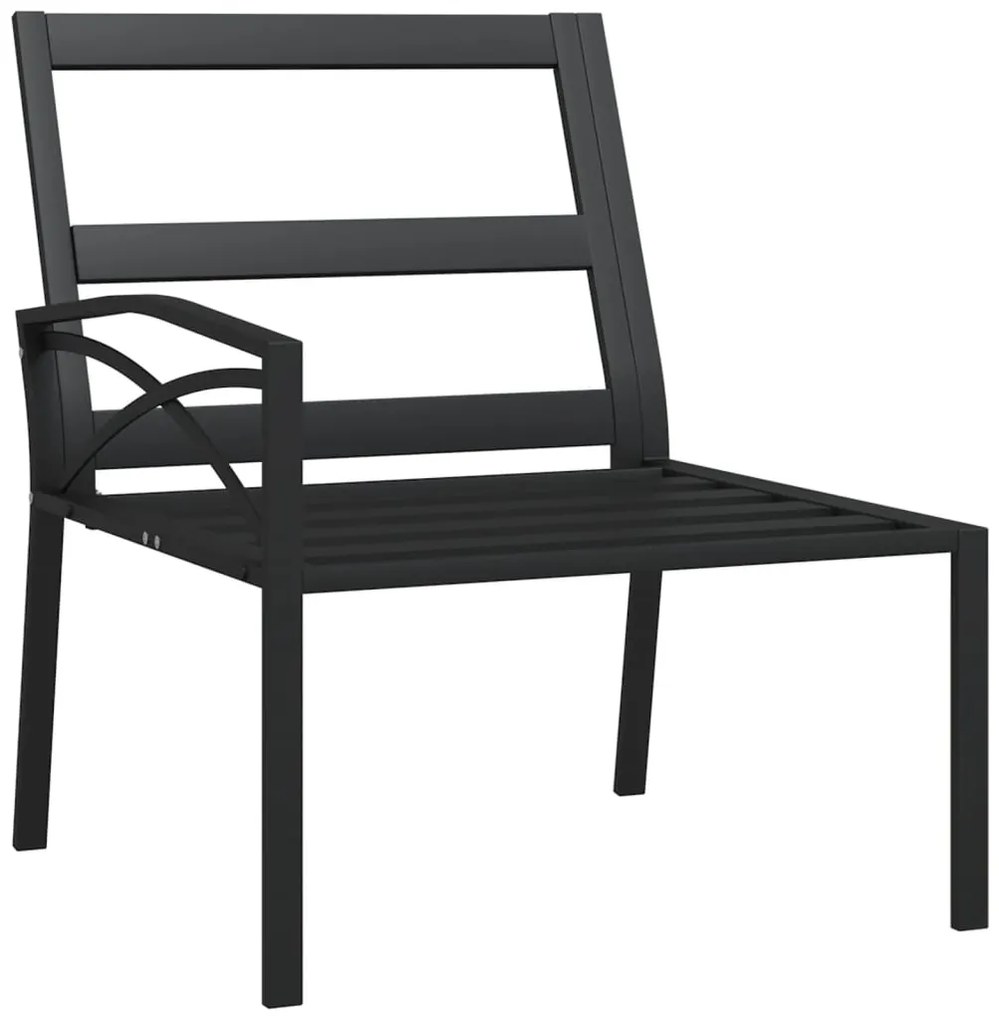 Cadeiras de jardim c/ almofadões cor areia 2 pcs 62x75x79cm aço
