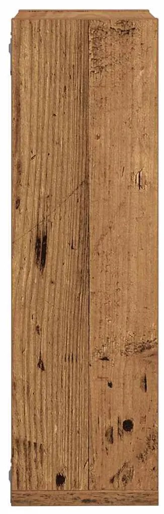 Prateleiras de parede cubos 2 pcs deriv. madeira madeira velha
