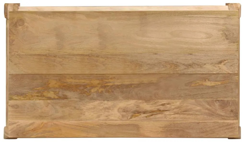 Mesa de jantar 135x75x76 cm madeira de mangueira maciça