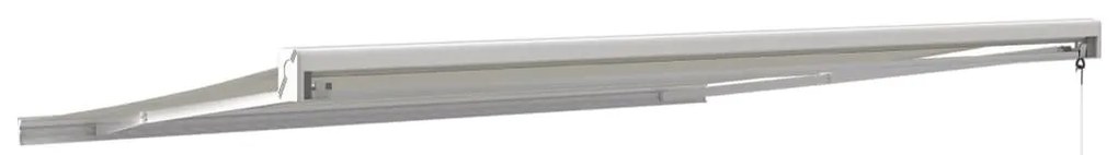 Toldo retrátil 4x3 m tecido e alumínio cor creme