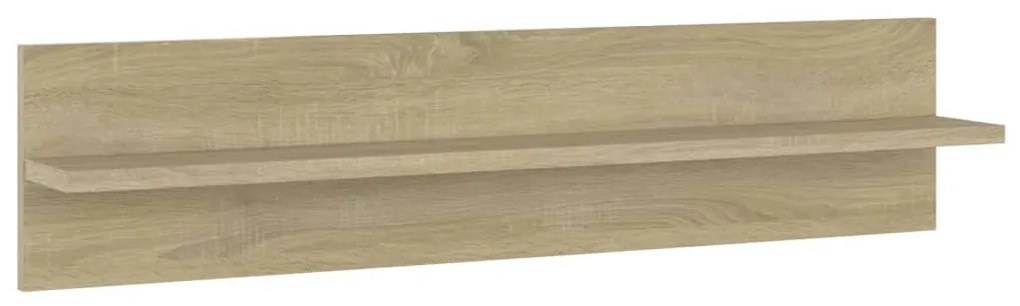 Estantes de parede 2pcs 80x11,5x18 cm contrapl. carvalho sonoma