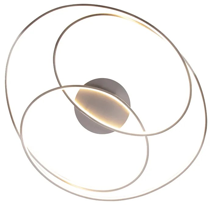 Candeeiro de teto em aço 80 cm com LED regulável em 3 etapas - Rowin Design