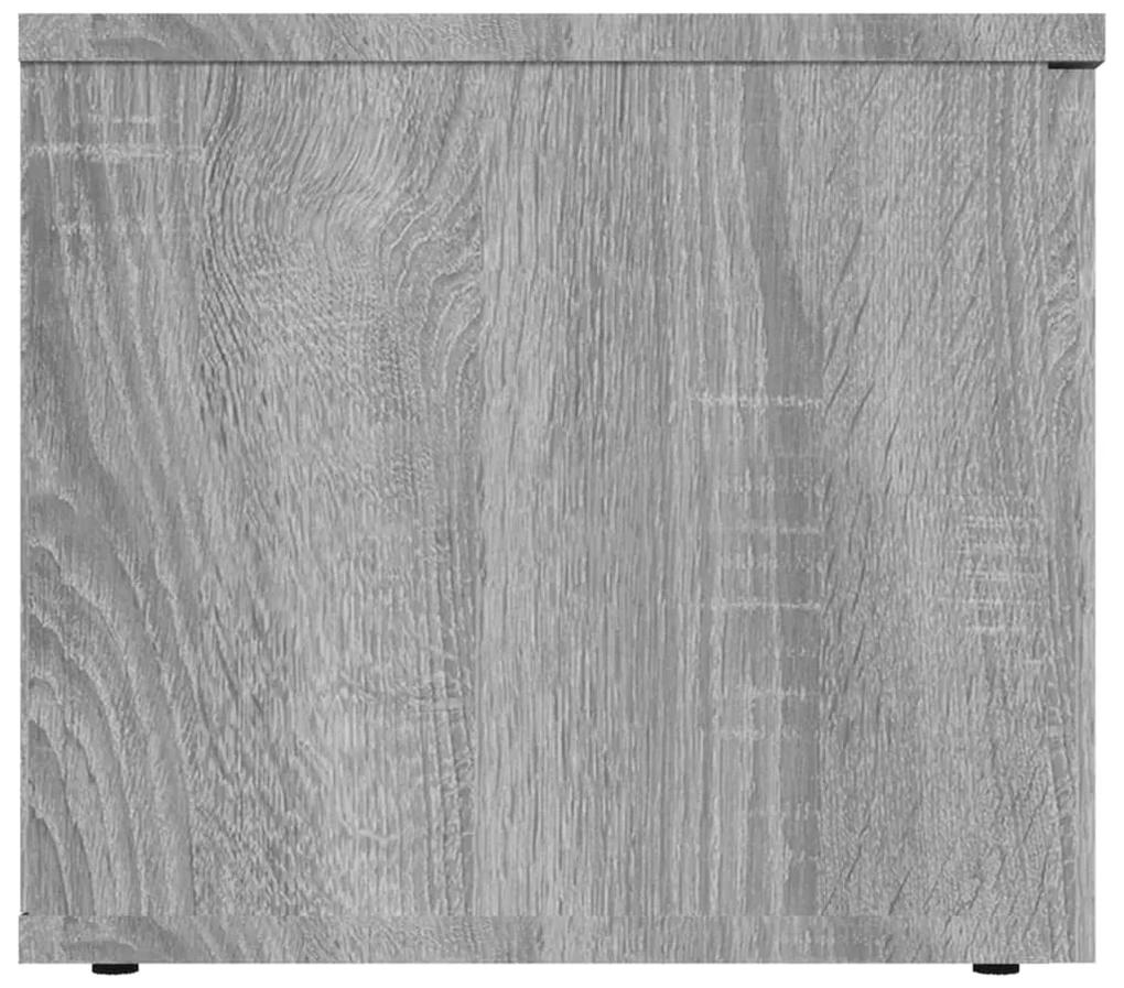 Móvel de TV 80x34x30 cm derivados de madeira cinzento sonoma