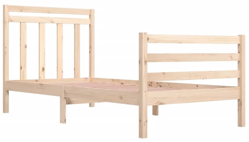 Estrutura de cama 100x200 cm madeira maciço